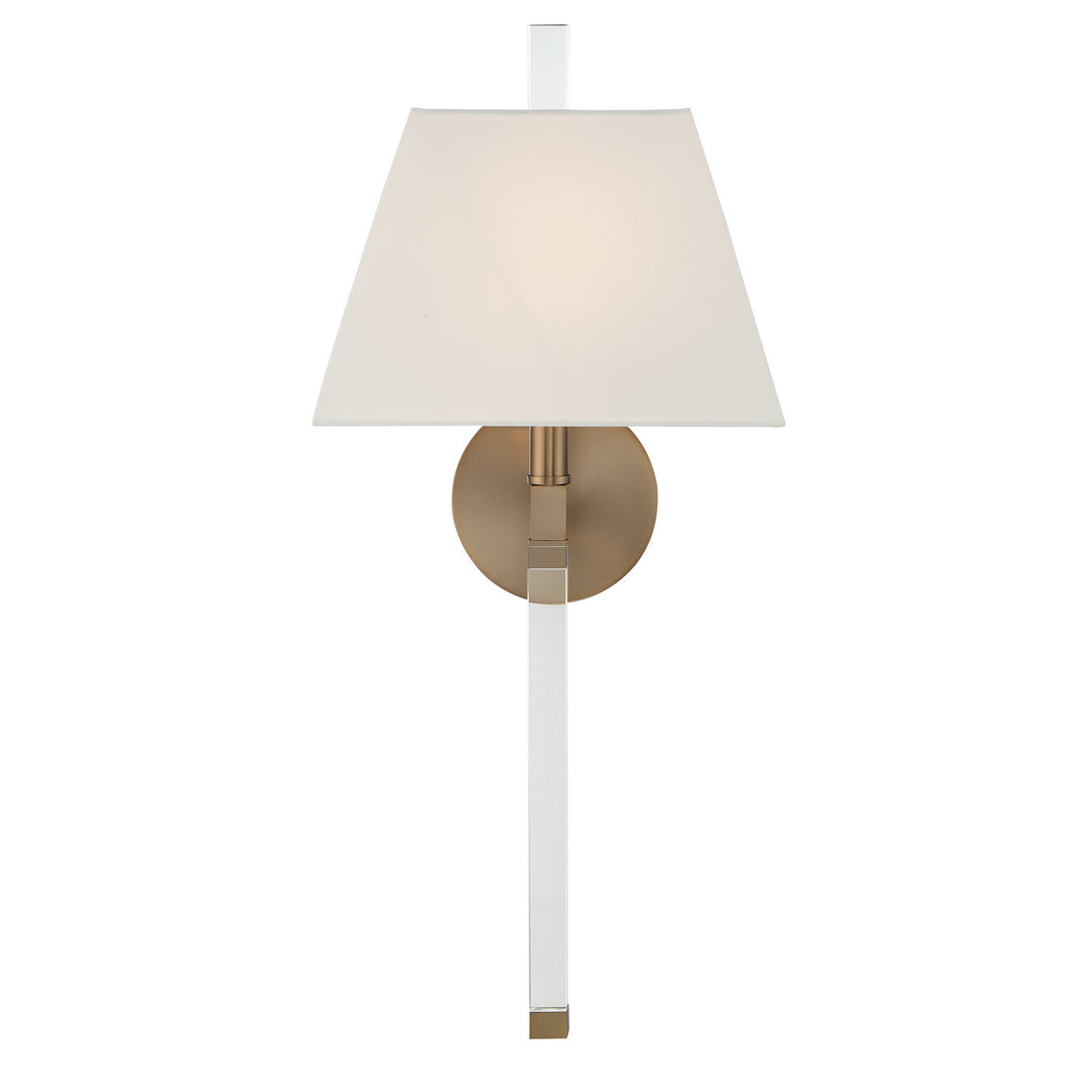 Renee One Light Wall Sconce in Aged Brass - available from The Lighting Shoppe, trusted by Canadian homeowners
