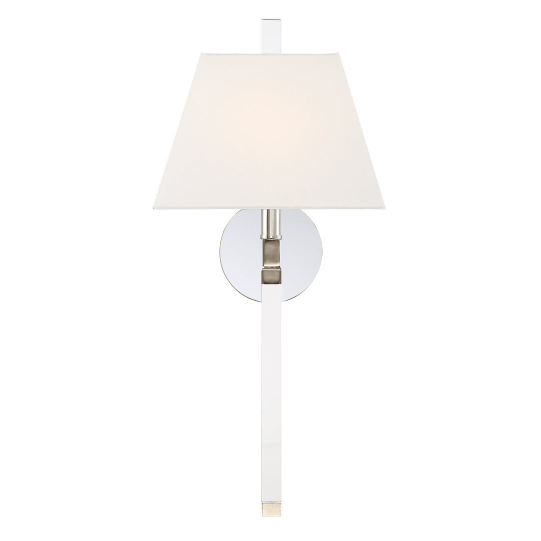 Renee One Light Wall Sconce in Polished Nickel - available from The Lighting Shoppe, trusted by Canadian homeowners
