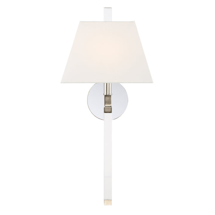 Renee One Light Wall Sconce in Polished Nickel - available from The Lighting Shoppe, trusted by Canadian homeowners