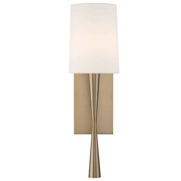 Trenton One Light Wall Sconce in Aged Brass - available from The Lighting Shoppe, trusted by Canadian homeowners