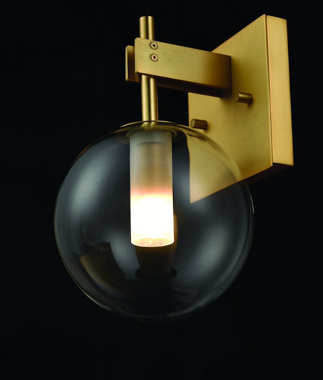 DVI Canada - DVP27001VBR-CL - One Light Wall Sconce - Courcelette - Venetian Brass w/Clear Glass