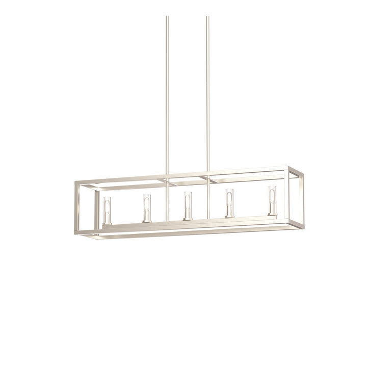 DVI Canada - DVP28102MF+BN-CL - Five Light Linear Pendant - Sambre - Multiple Finishes And Buffed Nickel w/Clear Glass