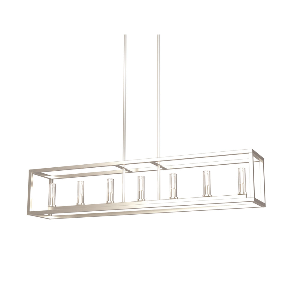 DVI Canada - DVP28104MF+BN-CL - Seven Light Linear Pendant - Sambre - Multiple/Buffed Nickel w/Clear Glass