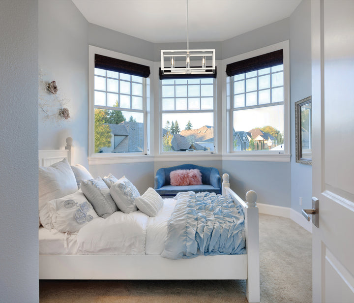 DVI Canada - DVP28120MF+BN-CL - Four Light Pendant - Sambre - Multiple/Buffed Nickel w/Clear Glass