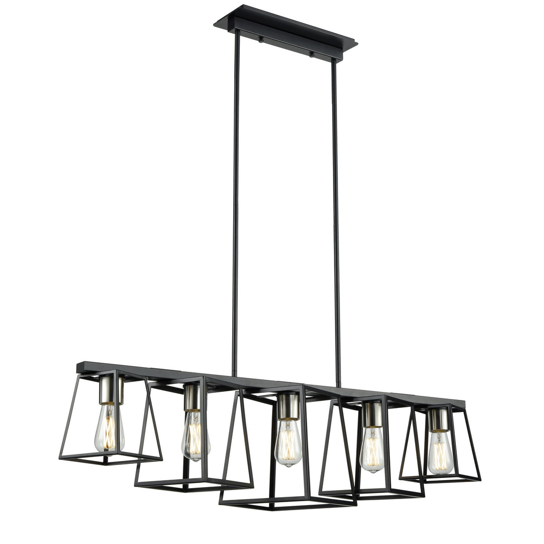 DVI Canada - DVP29004MF+EB - Five Light Linear Pendant - Cape Breton - Multiple Finishes And Ebony