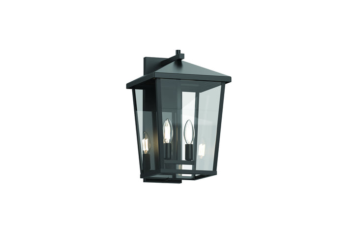 DVI Canada - DVP30091BK-CL - Two Light Outdoor Wall Sconce - Laurentian Outdoor - Black w/Clear Glass