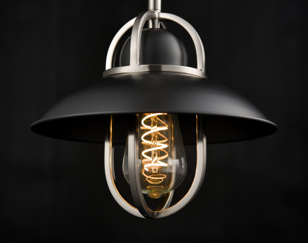 DVI Canada - DVP31021GR+SN - One Light Mini-Pendant - Peggy'S Cove - Graphite/Satin Nickel