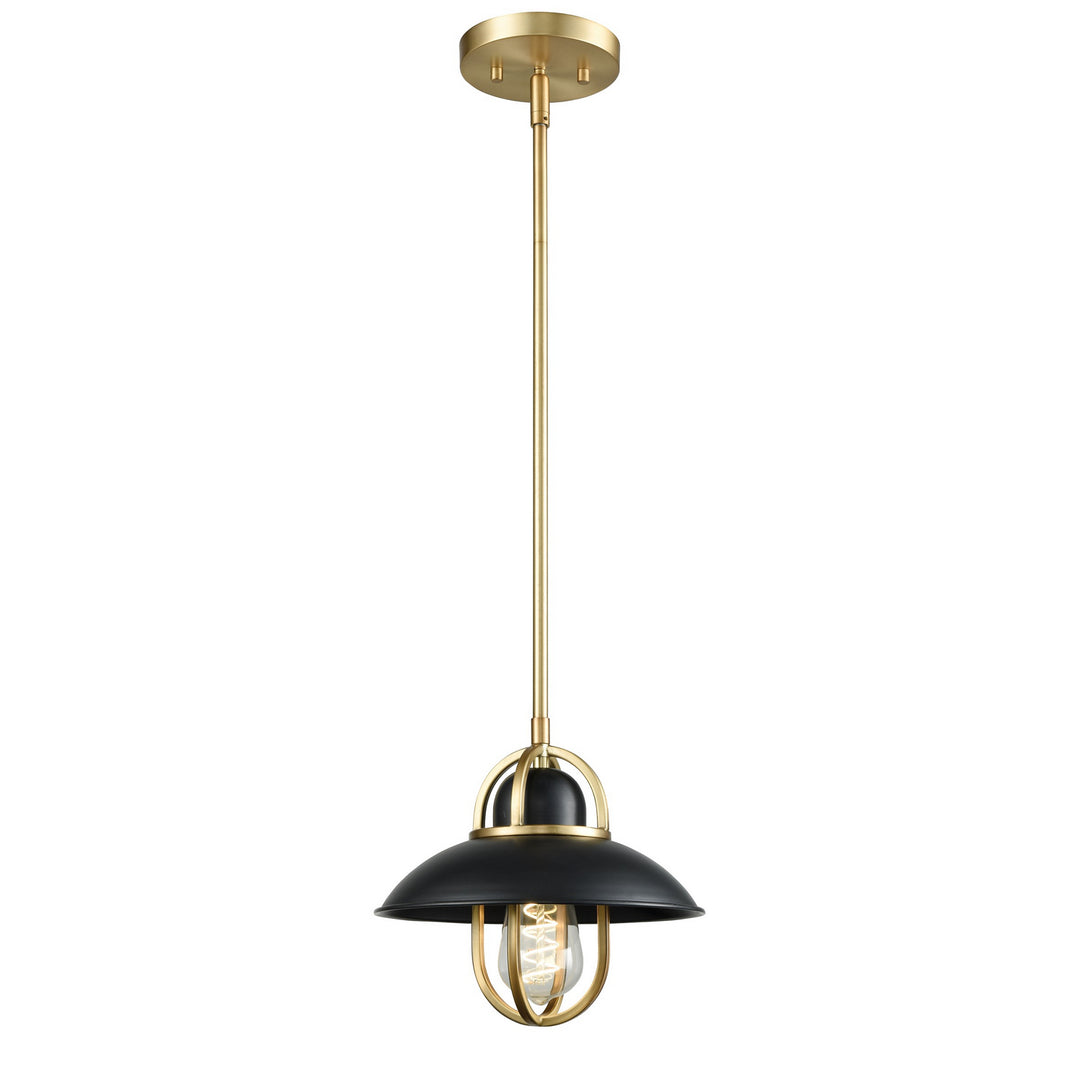 DVI Canada - DVP31021GR+VBR - One Light Mini-Pendant - Peggy'S Cove - Graphite And Venetian Brass