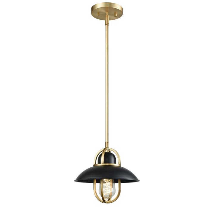 DVI Canada - DVP31021GR+VBR - One Light Mini-Pendant - Peggy'S Cove - Graphite And Venetian Brass