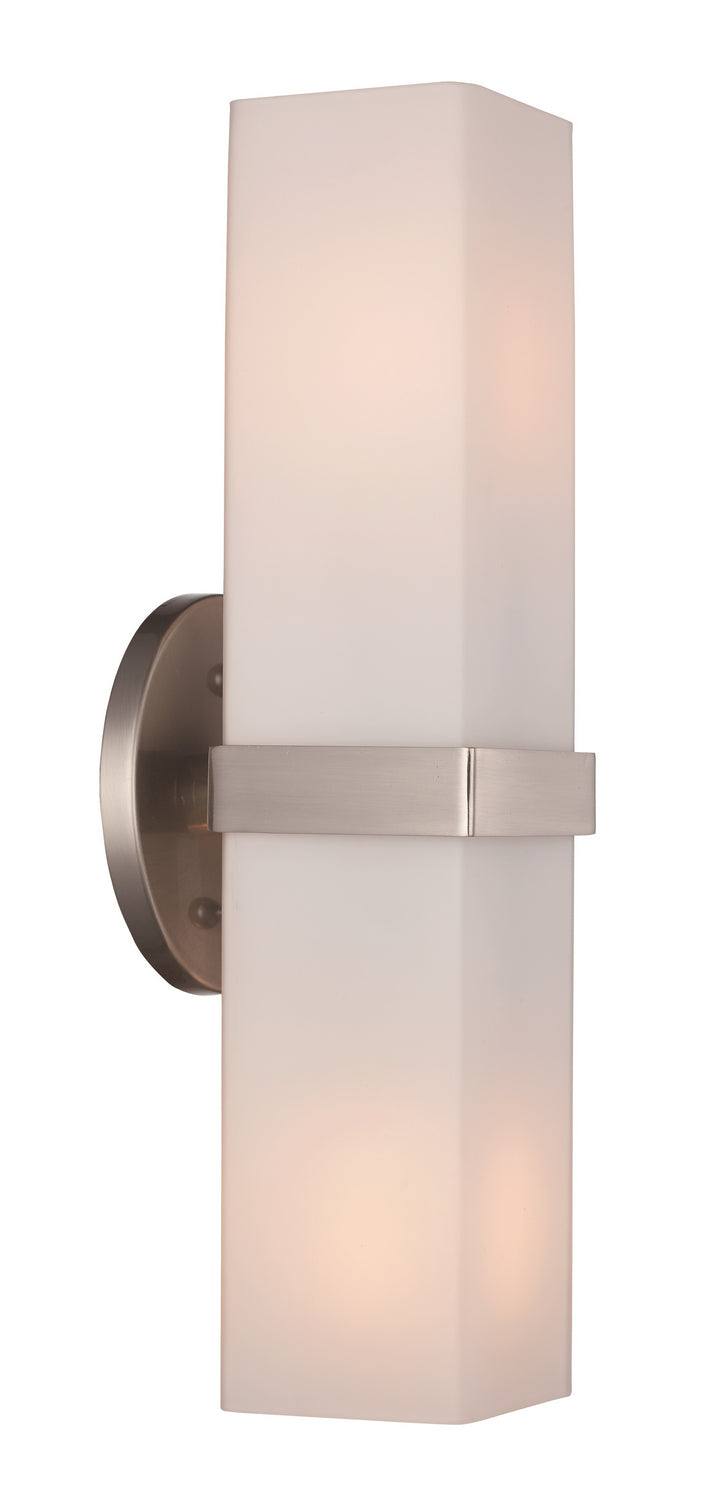 Two Light Wall Sconce in Brushed Nickel - available from The Lighting Shoppe, trusted by Canadian homeowners