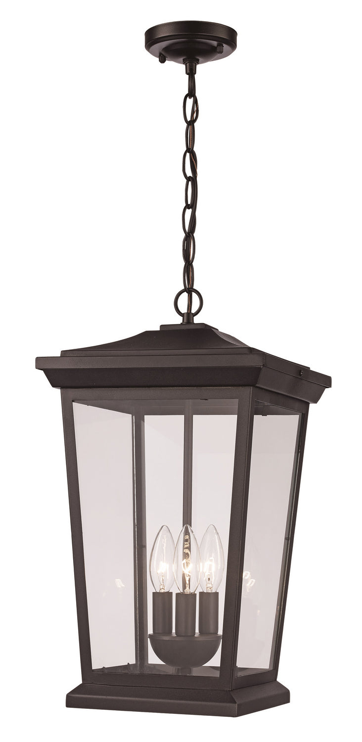Three Light Hanging Lantern in Black - available from The Lighting Shoppe, trusted by Canadian homeowners