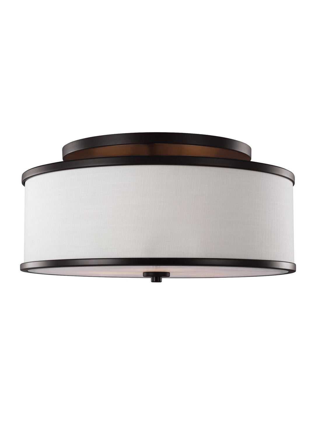 Lennon Three Light Semi-Flush Mount in Oil Rubbed Bronze - available from The Lighting Shoppe, trusted by Canadian homeowners