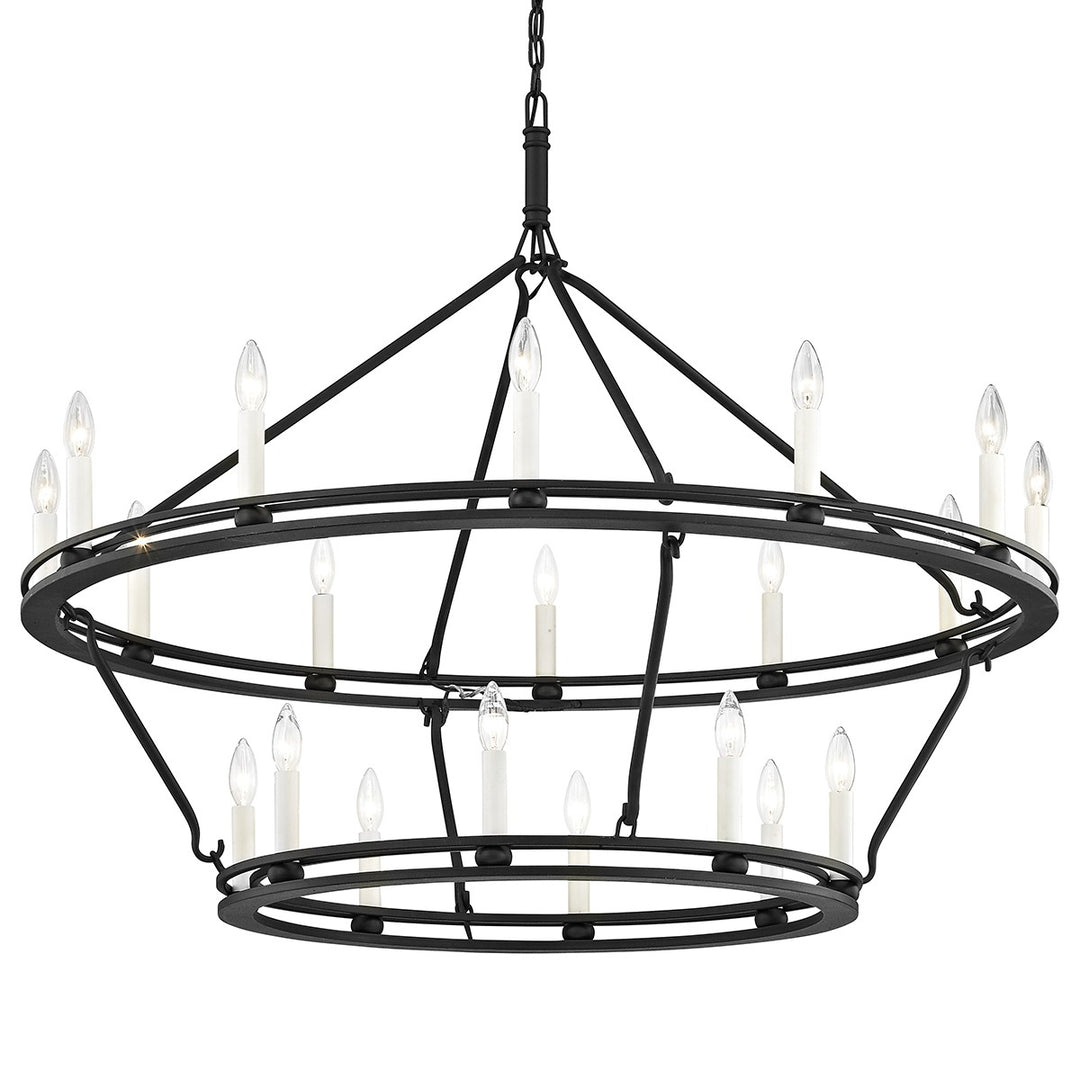Sutton 20 Light Chandelier in Textured Black - available from The Lighting Shoppe, trusted by Canadian homeowners