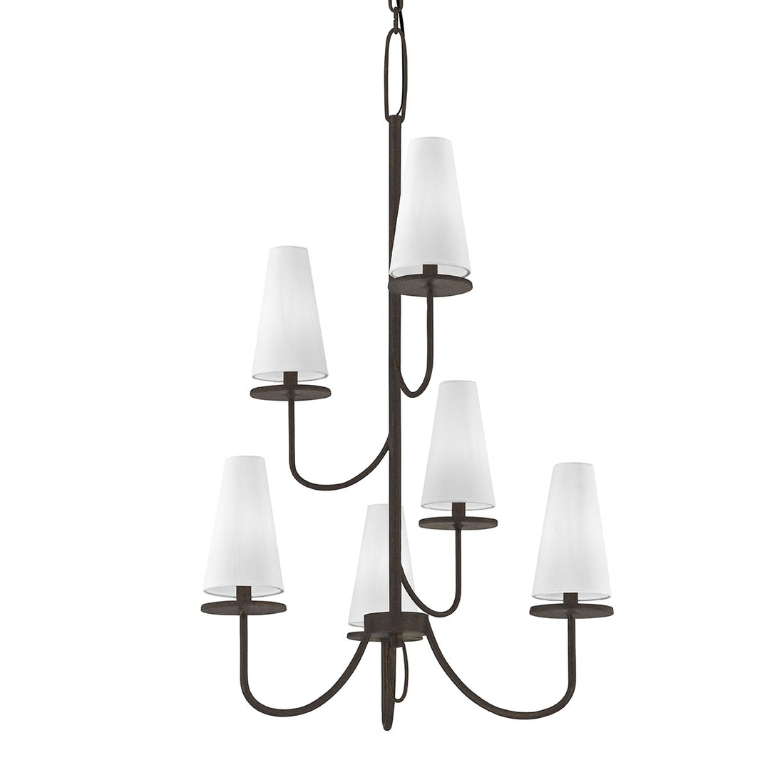 Troy Lighting Canada - F6297-TBZ - Six Light Chandelier - Marcel - Textured Bronze