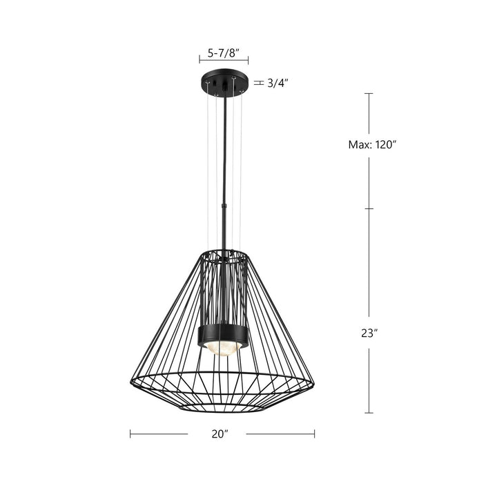 Kuzco Canada - EP68420-BK - LED Outdoor Pendant - Arctic - Black