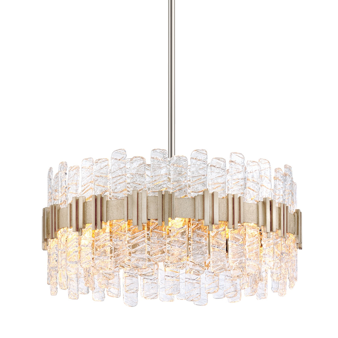 Corbett Lighting Canada - 256-48-WSL - Eight Light Chandelier - Ciro - Warm Silver Leaf