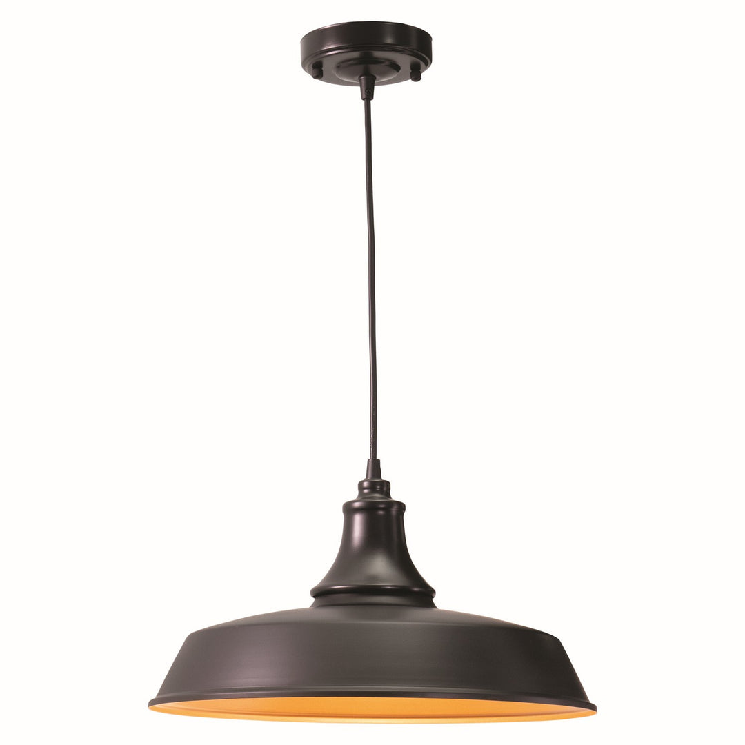 Vaxcel - T0373 - One Light Outdoor Pendant - Dorado - Dark Bronze and Light Gold