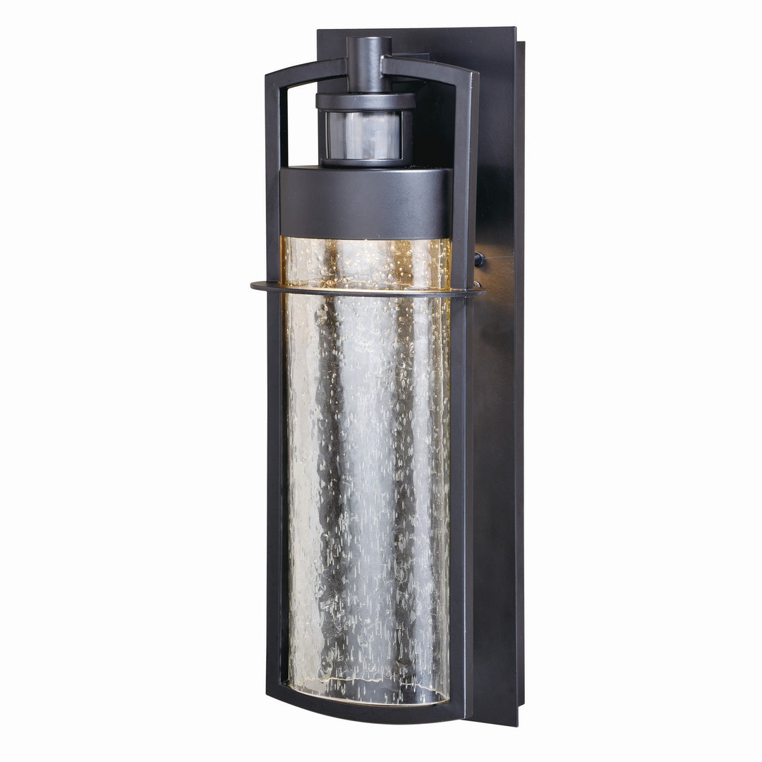 Logan LED Motion Sensor Dusk to Dawn Outdoor Wall Light in Carbon Bronze