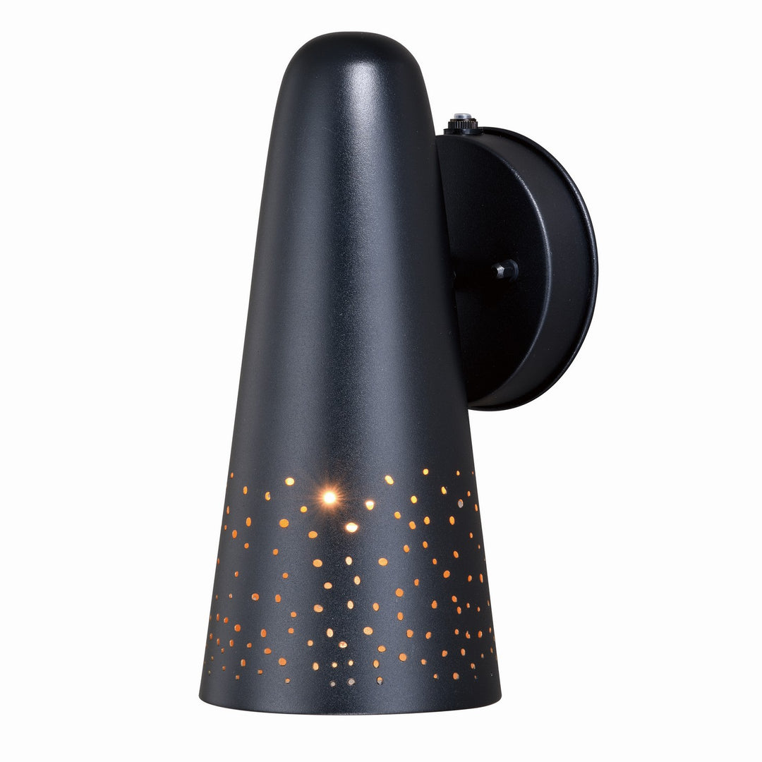 Ephraim One Light Outdoor Wall Mount in Textured Black