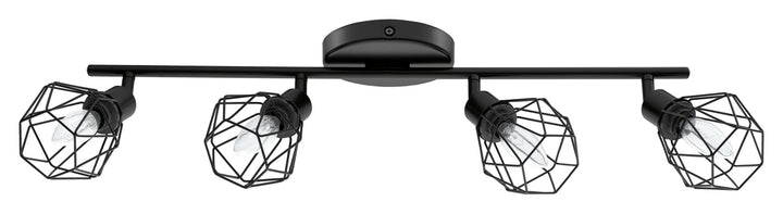 Zapata Four Light Track in Matte Black - available from The Lighting Shoppe, trusted by Canadian homeowners