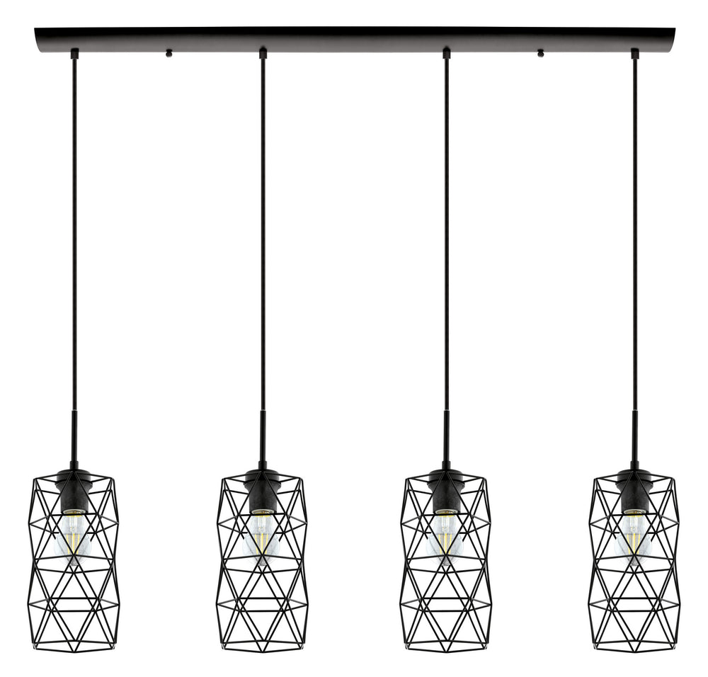 Estevau 2 Four Light Pendant in Matte Black - available from The Lighting Shoppe, trusted by Canadian homeowners