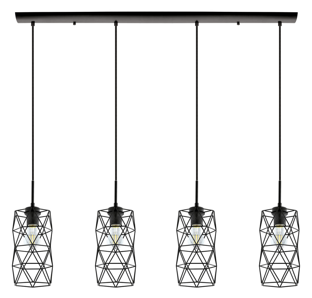 Estevau 2 Four Light Pendant in Matte Black - available from The Lighting Shoppe, trusted by Canadian homeowners