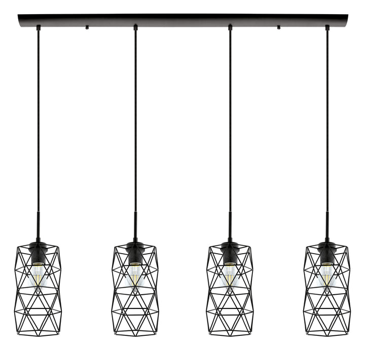 Estevau 2 Four Light Pendant in Matte Black - available from The Lighting Shoppe, trusted by Canadian homeowners
