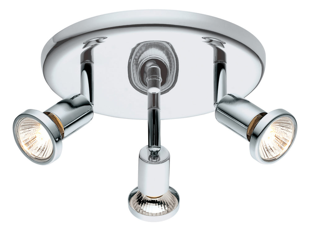Buzz Three Light Ceiling Track Light in Chrome - available from The Lighting Shoppe, trusted by Canadian homeowners
