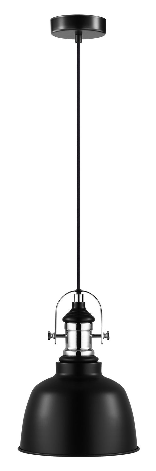 Gilwell One Light Pendant in Black - available from The Lighting Shoppe, trusted by Canadian homeowners