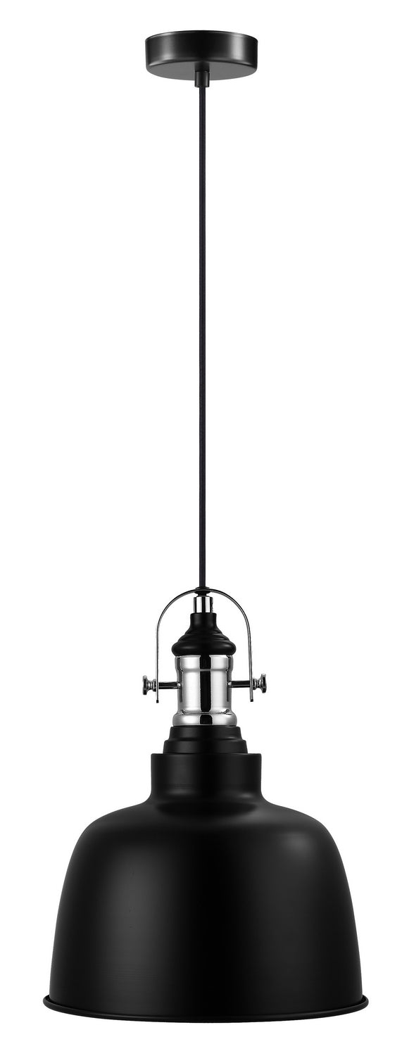 Gilwell One Light Pendant in Black - available from The Lighting Shoppe, trusted by Canadian homeowners