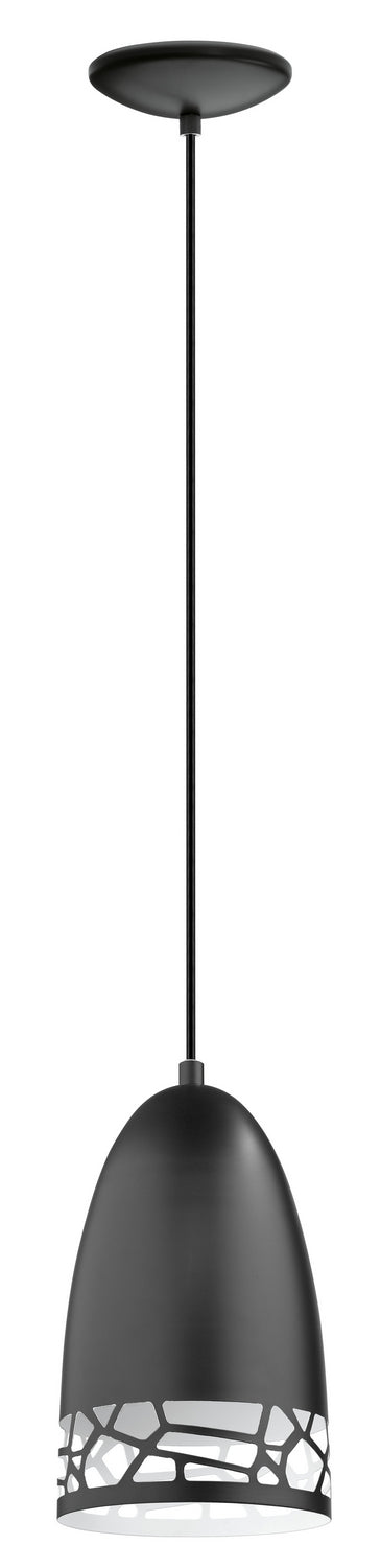 Savignano One Light Suspension in Matte Black - available from The Lighting Shoppe, trusted by Canadian homeowners