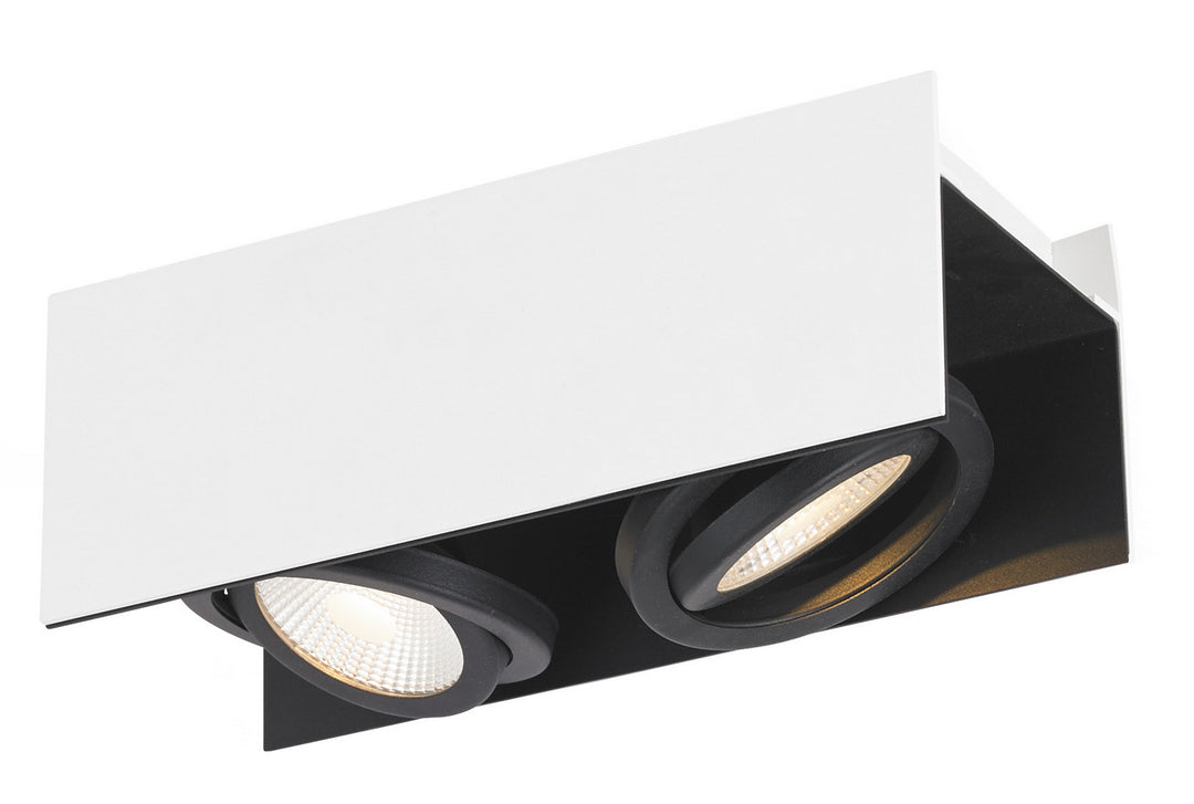 Vidago LED Ceiling Light in White & Black - available from The Lighting Shoppe, trusted by Canadian homeowners