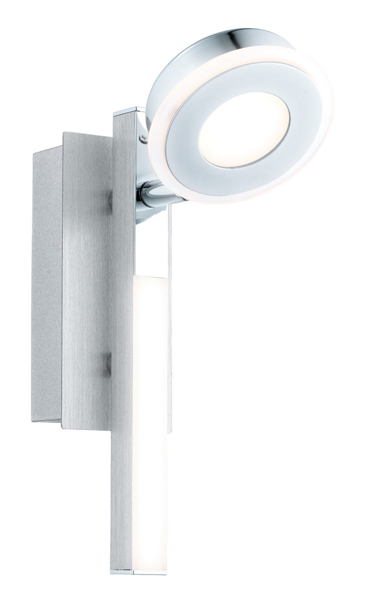 Cardillio LED Wall Sconce in Brushed Aluminum & Chrome - available from The Lighting Shoppe, trusted by Canadian homeowners
