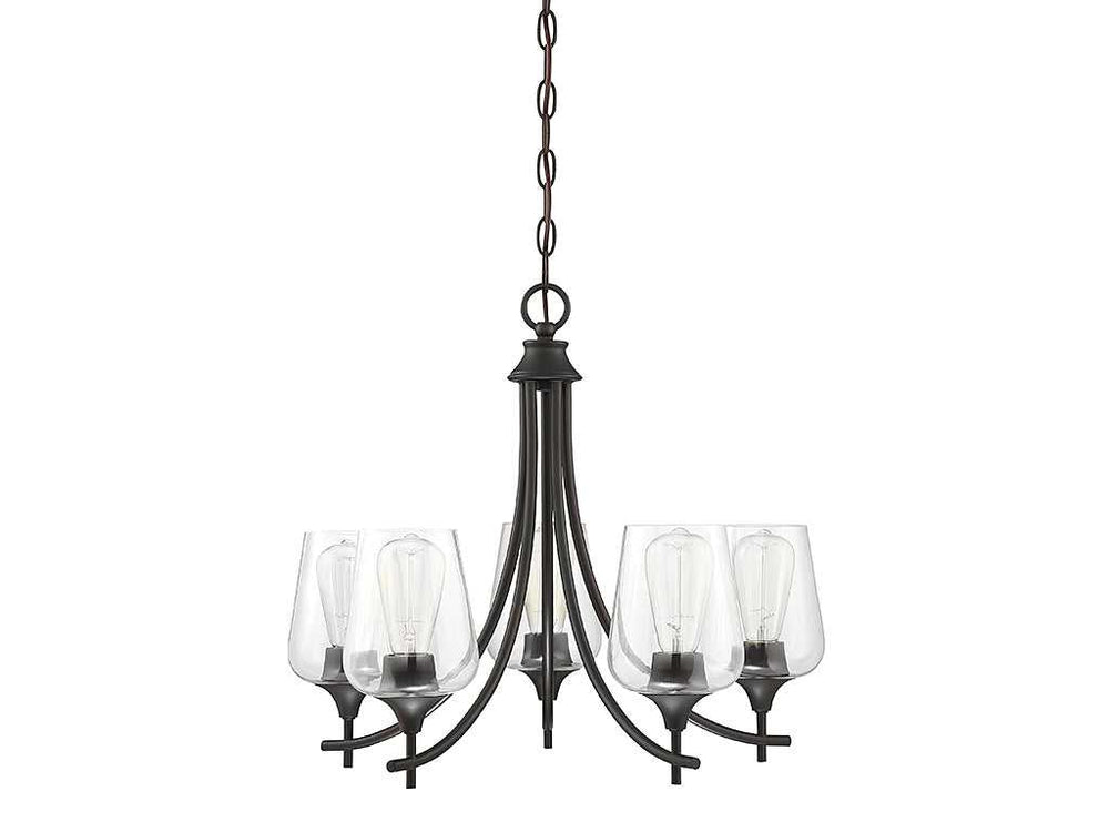 Octave Five Light Chandelier in English Bronze Savoy House