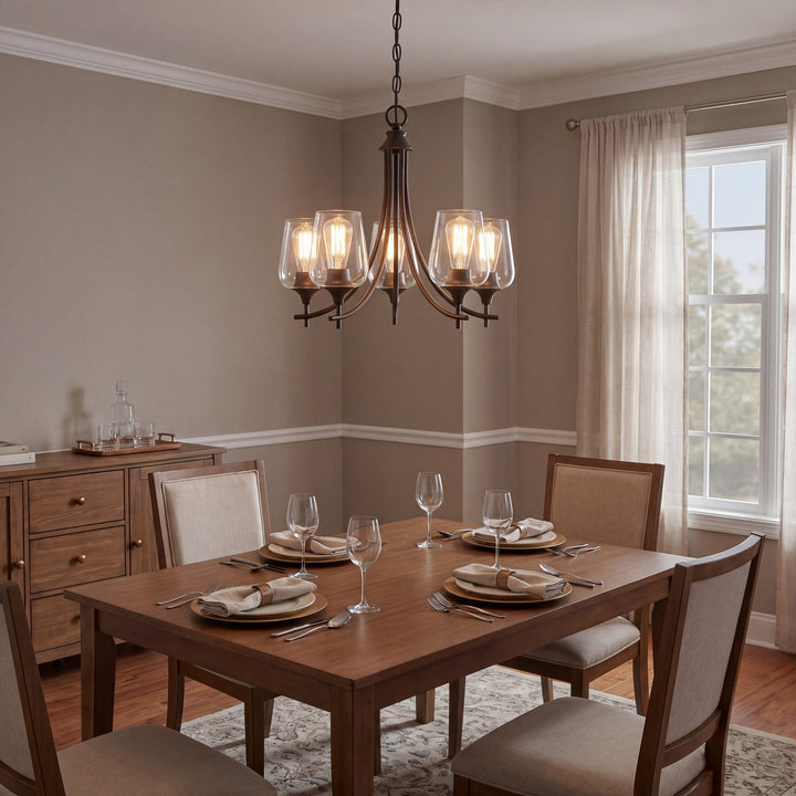 Savoy House - 1-4032-5-13 - Five Light Chandelier - Octave - English Bronze