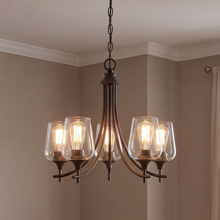 Savoy House - 1-4032-5-13 - Five Light Chandelier - Octave - English Bronze