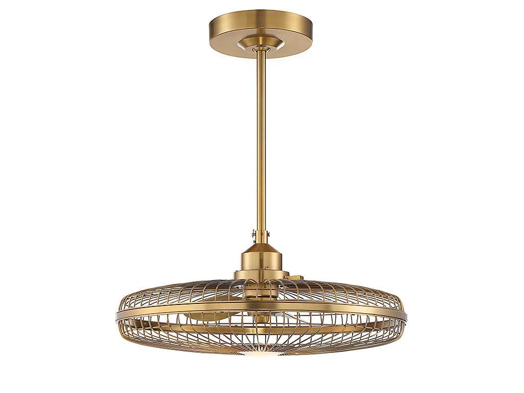 Wetherby LED Fan D'Lier in Warm Brass Savoy House