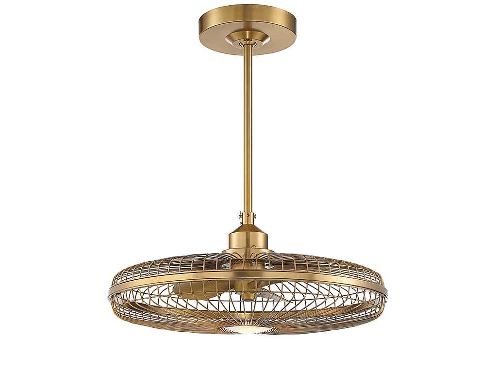 Wetherby LED Fan D'Lier in Warm Brass Savoy House