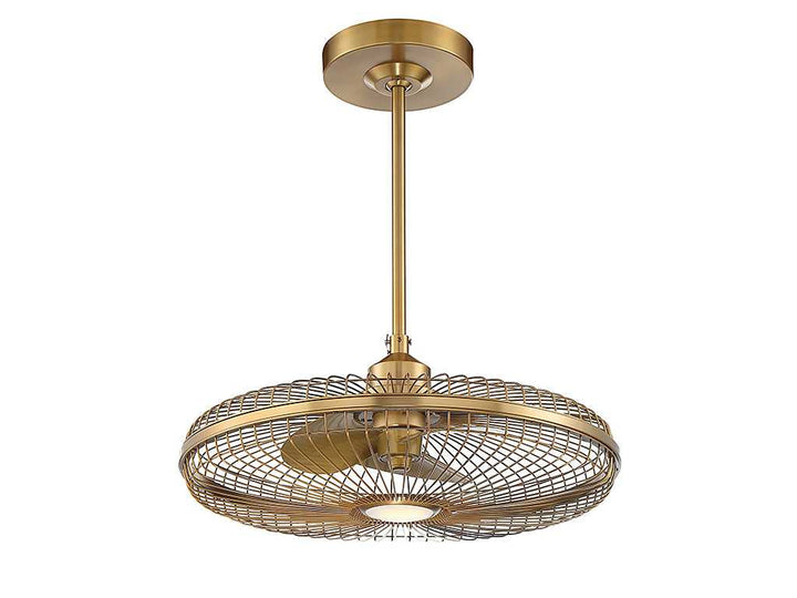 Wetherby LED Fan D'Lier in Warm Brass Savoy House