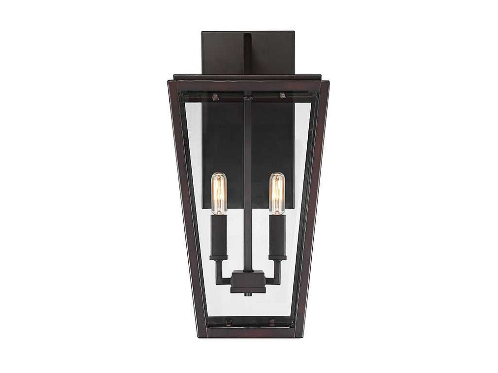 Milton Two Light Wall Lantern in English Bronze Savoy House