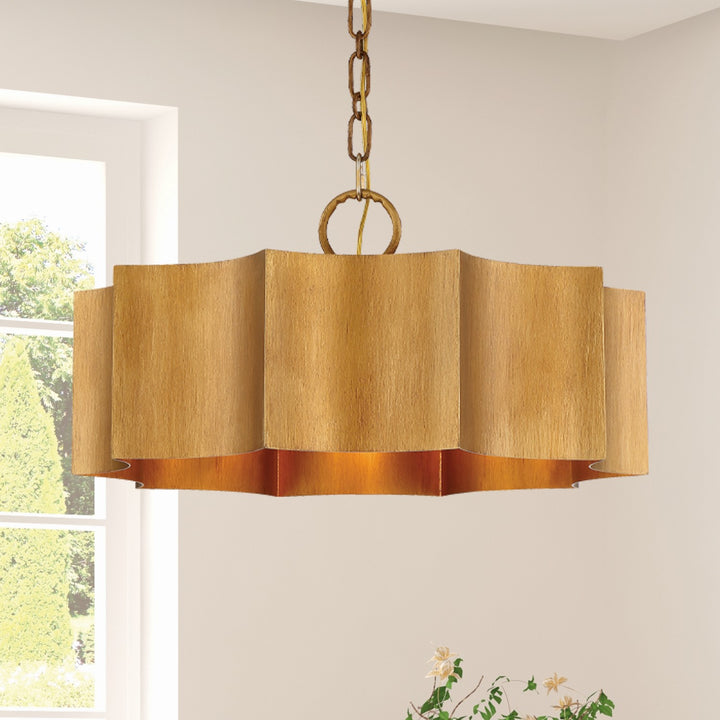 Savoy House - 7-100-3-54 - Three Light Pendant - Shelby - Gold Patina