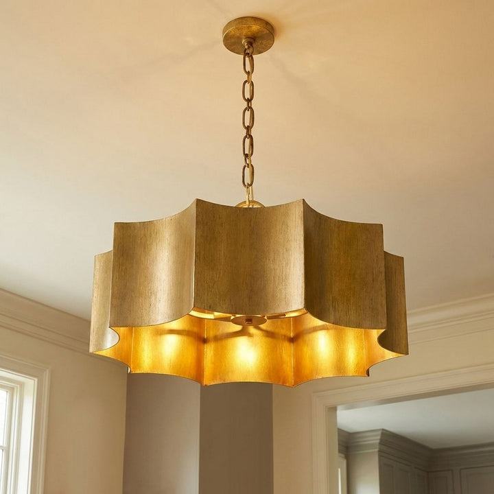 Savoy House - 7-100-3-54 - Three Light Pendant - Shelby - Gold Patina