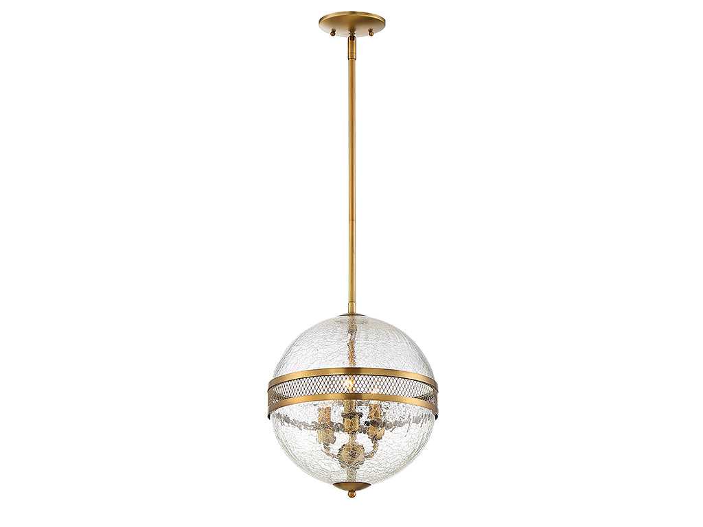 Savoy House - 7-200-3-322 - Three Light Pendant - Stirling - Warm Brass