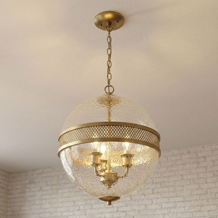 Savoy House - 7-200-3-322 - Three Light Pendant - Stirling - Warm Brass