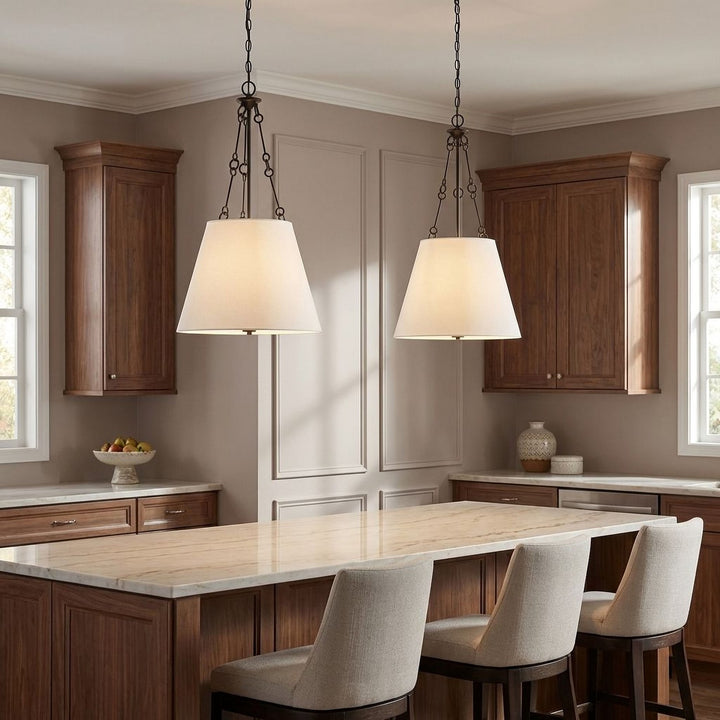 Savoy House - 7-2201-4-13 - Four Light Pendant - Austin - English Bronze