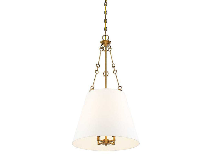 Savoy House - 7-2201-4-322 - Four Light Pendant - Austin - Warm Brass