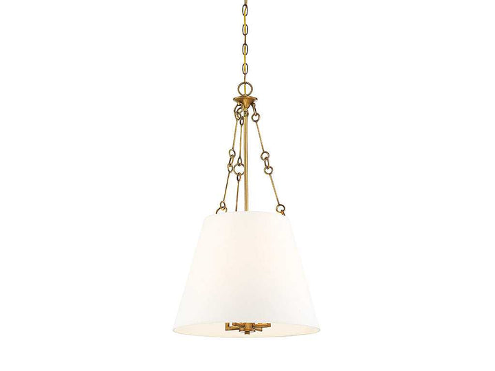 Savoy House - 7-2201-4-322 - Four Light Pendant - Austin - Warm Brass