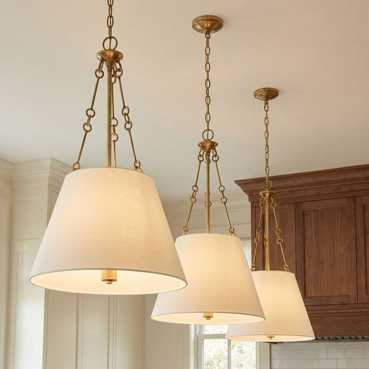 Savoy House - 7-2201-4-322 - Four Light Pendant - Austin - Warm Brass