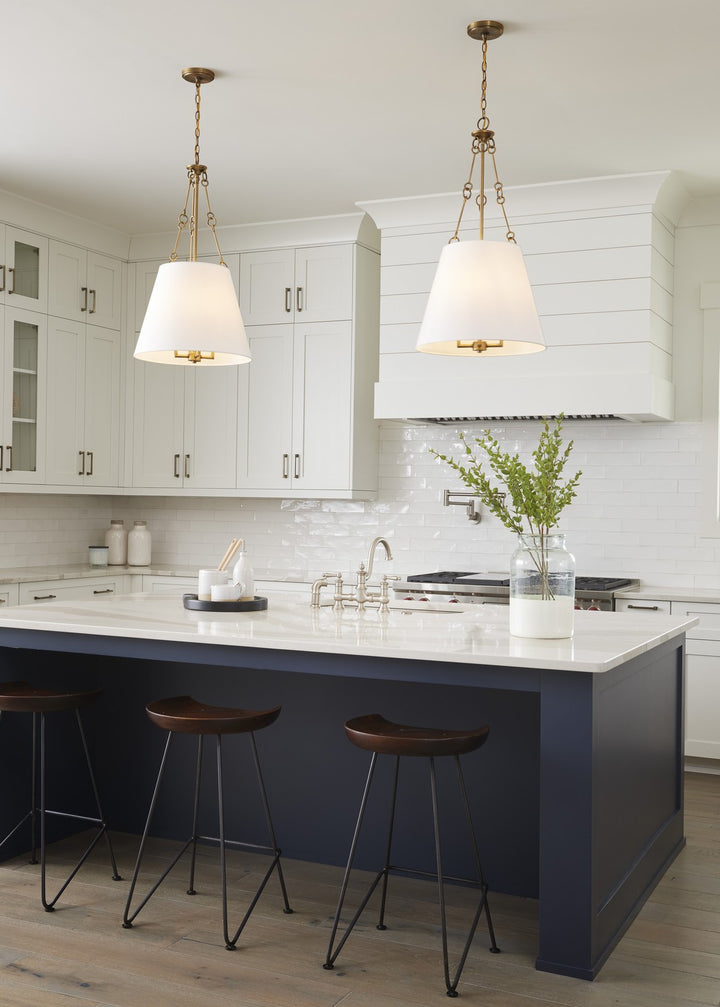 Savoy House - 7-2201-4-322 - Four Light Pendant - Austin - Warm Brass