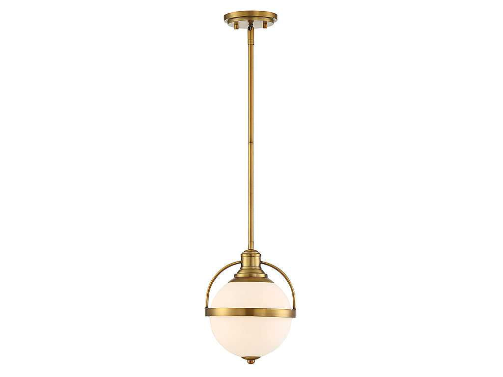 Savoy House - 7-3100-1-322 - One Light Pendant - Westbourne - Warm Brass